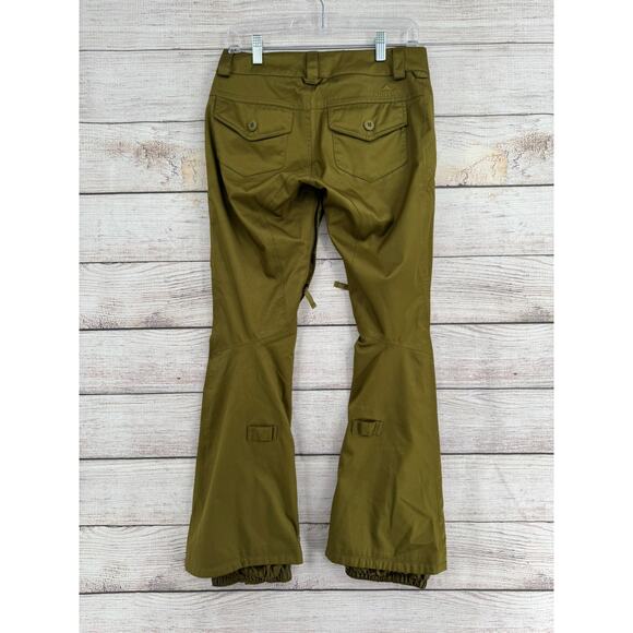 Burton DryRide Bootcut Snowboard Ski Pants Womens XS Green Cargo - Picture 2 of 9